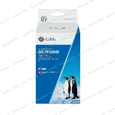 Картридж струйный G&G GG-PFI030M PFI-030M пурпурный (55мл) для Canon imagePROGRAF TA-20/30