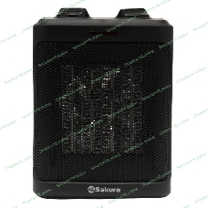Тепловентилятор Sakura SA-0558, черный, 1500 Вт, 20 м2, термостат