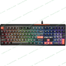 Клавиатура проводная игровая Defender Atomic Force GK-005 RU,чер/сер,108кн+FN,радуж,1.5м
