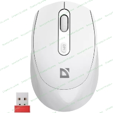 Мышь беспроводная Defender Vision MS-376 белый, 1600 dpi, радиоканал, Bluetooth, USB, кнопки - 4
