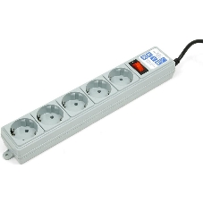 Сетевой фильтр Powercube SPG-B-10 3 м, 5 розеток, серый, коробка