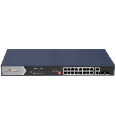 Коммутатор Hikvision DS-3E0520HP-E, 12×1 Гбит/с PoE+ + 6×1 Гбит/с + 2×1 Гбит/с SFP, неуправляемый