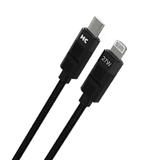 Дата-кабель MORE CHOICE (4620202555069) K87ia 2м USB 3.0A PD 27W для Lightning ng 8-pin Type-C - 2м, черный