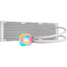 Система жидкостного охлаждения Water Cooling System Corsair iCUE H150i ELITE CAPELLIX XT (360мм, белый, RGb/Fans: 3x120мм, 65.57CFM, 37dBA, 2100RPM/Rad thickness 27мм/S: 1851, 1700, 1200, 115X, AM5, AM4)