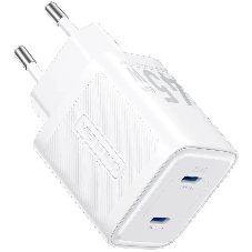 Сетевое зарядное устройство Vention на 2 порт USB С+C GaN 45W белый