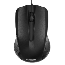 Мышь проводная Acer OMW010 черный, 1200 dpi, USB, кнопки - 3
