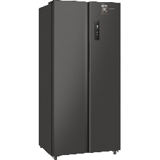 Холодильник Weissgauff WSBS 500 Inverter NoFrost Dark Grey двухкамерный 270/180л морозилка слева, No Frost, Side by Side