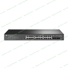 Коммутатор TP-Link JetStream 24-port Gigabit L2/L2+ Managed Switch with 4 SFP slots, support SDN controller, abundant L2/L2+ features, 1U rack mountable, full managed via web UI/CLI/Console/SSH/Telnet/SNMP.