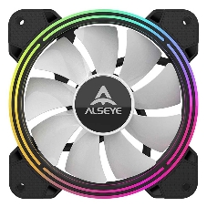 Вентилятор для корпуса Alseye Halo 4.0-B kit (3шт.) черный, 120 мм, 1300 об/мин, 24.8 дБ, 4 pin