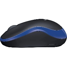 Мышь беспроводная Logitech M185 синий, 1000 dpi, радиоканал, USB, кнопки - 3