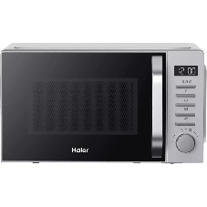 Микроволновая печь Haier HMB-DG208SA серебристый, 20 л, 800 Вт, переключатели - кнопки, поворотный механизм