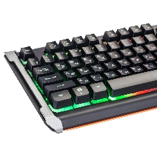 Клавиатура Oklick 717G Black Death проводная, USB Type-A, чёрный/серый