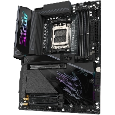 Материнская плата Gigabyte X870E AORUS PRO X3D, AM5, AMD X870E, 4xDDR5, 4xSATA, 4xM.2, 1xPCIe 5.0 x16, 1xPCIe 4.0 x16, 1xPCIe 3.0 x16, 1xHDMI, 1x5Gb LAN, Wi-Fi 7, Bluetooth 5.4, 2xUSB-C 40Gbps (USB4), 2xUSB-C 10Gbps, 5xUSB-A 10Gbps, 3xUSB-A 5Gbps, 3x3.5 мм + S/PDIF оптический, 7.1, чёрный, ATX