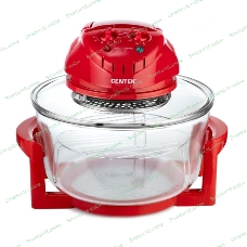 Аэрогриль Centek Ct-1456 красный, 1400 Вт, 12 л, механическое управление, 0 программ