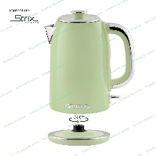 Чайник электрический Galaxy Line GL 0344, райская олива, металл, 2200 Вт, 1.7 л