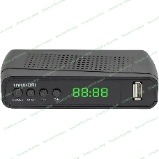 Приставка для цифрового ТВ Hyundai H-DVB520 черный + WiFi-адаптер, DVB-T2, DVB-T, DVB-C, HDMI, USB 2.0 х2