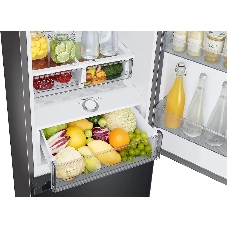 Холодильник Samsung RB34C7B5EB1/EF черный мат. двухкамерный 230/114л морозилка снизу, No Frost
