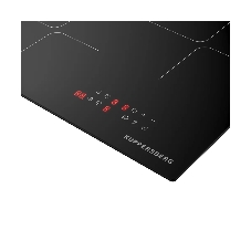 Варочная панель Kuppersberg ICI 406, индукция, High-Tech, 45 см, 9 уровней мощности, inverter, таймер, пауза, Booster, автоматическое отключение, сенсорное управление, автоматическое закипание, черный