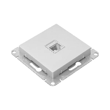 Механизм розетки RJ45 (cat5) EKF UP1-SOA-RJ45-5 алюминий Эпика