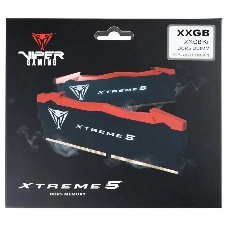 Оперативная память Patriot Viper Xtreme 5, DDR5, 32GB (2x16GB), 8200MHz, CL38, DIMM, с радиаторами, черный