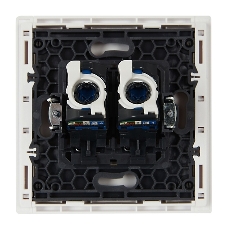 Розетка компьютерная IEK FORTE&PIANO FP234 2-ая RJ45 кат.6 белый