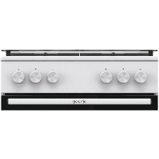 Плита газовая Gorenje GG6A11WF белый, конфорок 4 газовых, духовка 72 л, 60 см x 85 см x 60 см