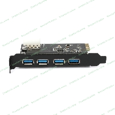Контроллер USB 3.0 Gembird SPCR-04 в разъем PCI-e, 4xUSB-A
