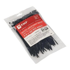 Хомут кабельный 2.5х120 нейл. черный (уп. 100 шт) EKF plc-cb-2.5x120