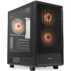 Компьютерный корпус HSPD M310, Mesh Mini-tower, черный, TG, 0.4 SPCC, 3x120мм ARGb mATX, mITX 180/280/160мм 1x2.5