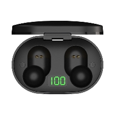 Наушники TWS Maxvi MHF-101BT UP черный, вкладыши, Bluetooth, сенсорное управление, до 4 ч