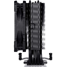 Кулер для процессора Noctua NH-U12S chromax черный, 120 мм, медь, 1500 об/мин, 22.4 дБ, 4 pin PWM, высота 158 мм
