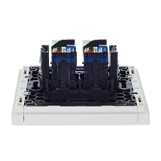 Розетка компьютерная IEK FORTE&PIANO FP234 2-ая RJ45 кат.6 белый