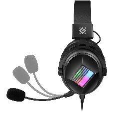 Гарнитура Defender Flux чёрный, проводная, подсветка