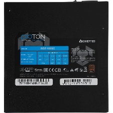 Блок питания Chieftec BDF-1000C, 1000Вт, 80 PLUS Bronze, 140мм, модульный, черный
