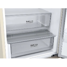 Холодильник LG GC-B459AEMW бежевый двухкамерный 234/110л морозилка снизу, No Frost