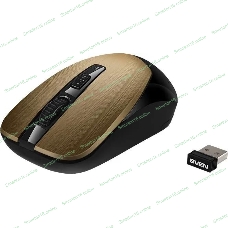 Мышь беспроводная SVEN RX-380W античная бронза, 1600 dpi, радиоканал, USB, кнопки - 4