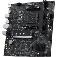 Материнская плата MSI PRO B550M-B, AM4, AMD B550, 2xDDR4 (до 64 ГБ), 4xSATA, 2xM.2 (PCIe 4.0/3.0), 1xPCIe 4.0 x16, 1xPCIe x1, 1xHDMI, 1xDP, 1x1Gb LAN, 4xUSB-A 5Gbps, 2xUSB-A 2.0, 1xPS/2, 3x3.5 мм, 7.1, чёрный, mATX