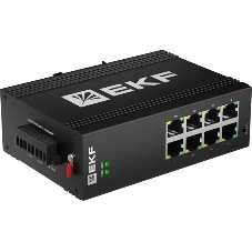 Коммутатор EKF TSX-ML2-8GTP, 8×1 Гбит/с PoE, управляемый