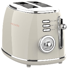 Тостер Viconte VC-414 бежевый, 950 Вт, 2 слота