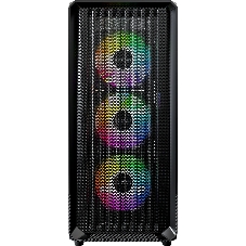 Компьютерный корпус Montech X5 черный без БП ATX 4x120мм 1xUSB2.0 1xUSB3.0 audio bott PSU