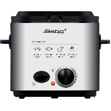 Фритюрница-фондю Steba DF 95 серебристый/чёрный, 840 Вт, 1.2 л, 0.4 кг, антипригарное покрытие