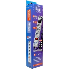 Сетевой фильтр Powercube SPG-B-10 3 м, 5 розеток, серый, коробка