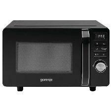 Микроволновая печь Gorenje MO20S4BC черный, 20 л, 700 Вт, переключатели - кнопки, поворотный механизм