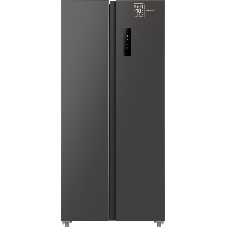 Холодильник Weissgauff WSBS 500 Inverter NoFrost Dark Grey двухкамерный 270/180л морозилка слева, No Frost, Side by Side