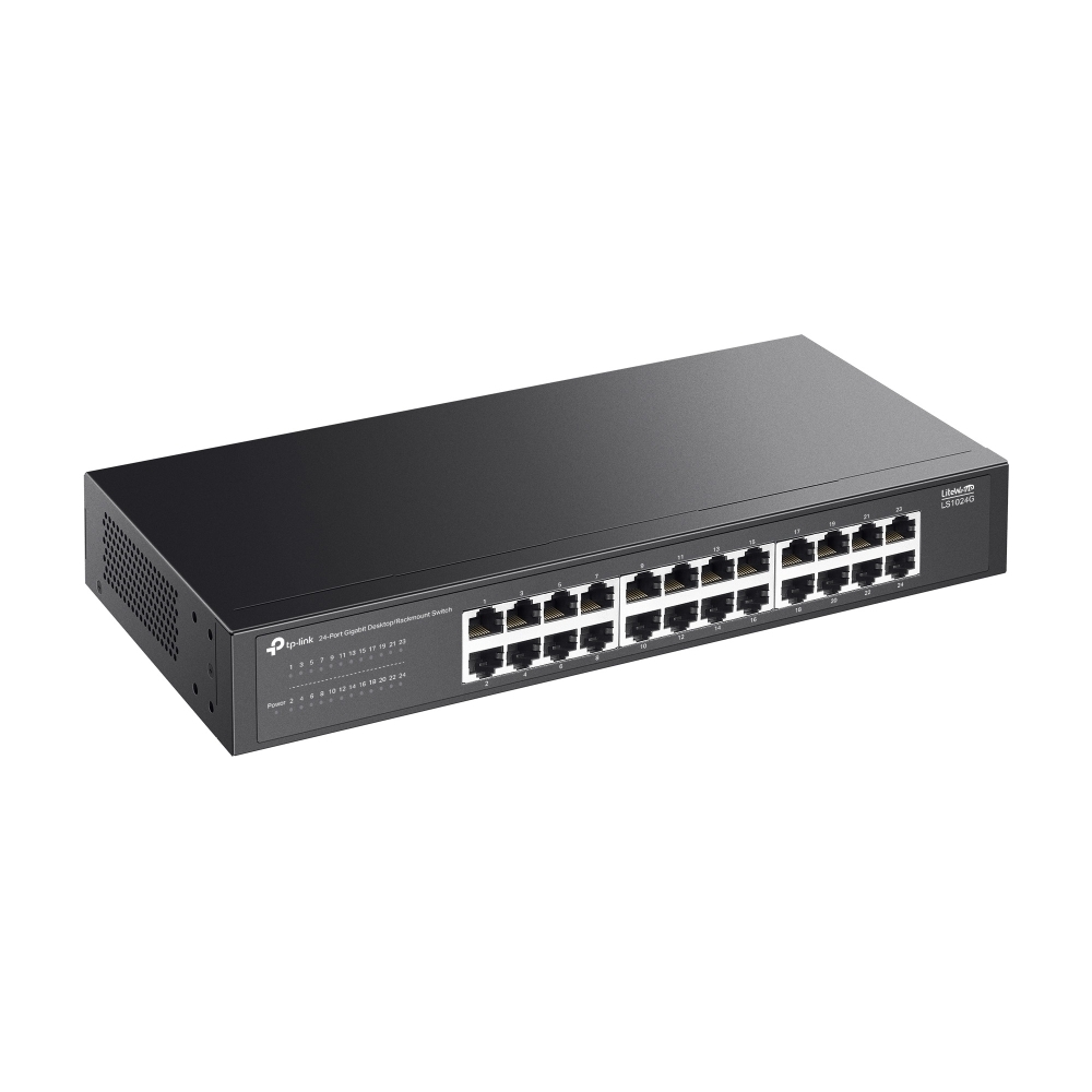 Коммутатор TP-Link LS1024G, 24×1 Гбит/с, неуправляемый