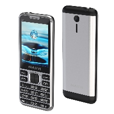 Мобильный телефон Maxvi X10i серебристый металлик