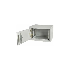Шкаф телекоммуникационный настенный NEOMAX 6U (600х350), металлическая дверь, замок-ключ (3 шт), разборный, цвет серый (1 коробка) NCB-WM6U-6035MK3-100-GY