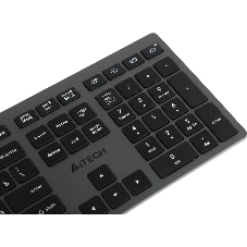 Клавиатура беспроводная A4Tech Fstyler FBX50C, USB, Bluetooth/Радиоканал, серый