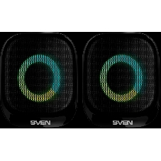 Акустическая система 2.0 АС SVEN G345, черный, (10 Вт, RGB, питание USB, Bluetooth)