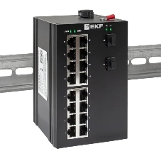 Коммутатор EKF TSX-U-2GX/SFP-16GT, 16×1 Гбит/с + 2×1 Гбит/с SFP, неуправляемый